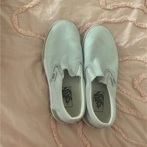 Platform Blue vans womens 6.5